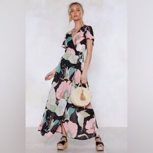 Nasty Gal Elenza Summer in the City Wrap Dress